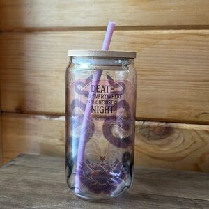 Illumicrate exclusive glass with lid/straw